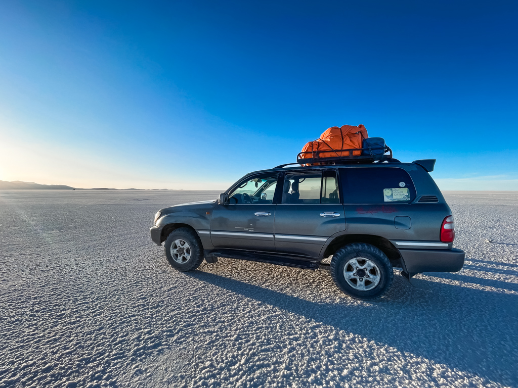 4X4 vehicle, a common for the Uyuni Salt Flats tours.