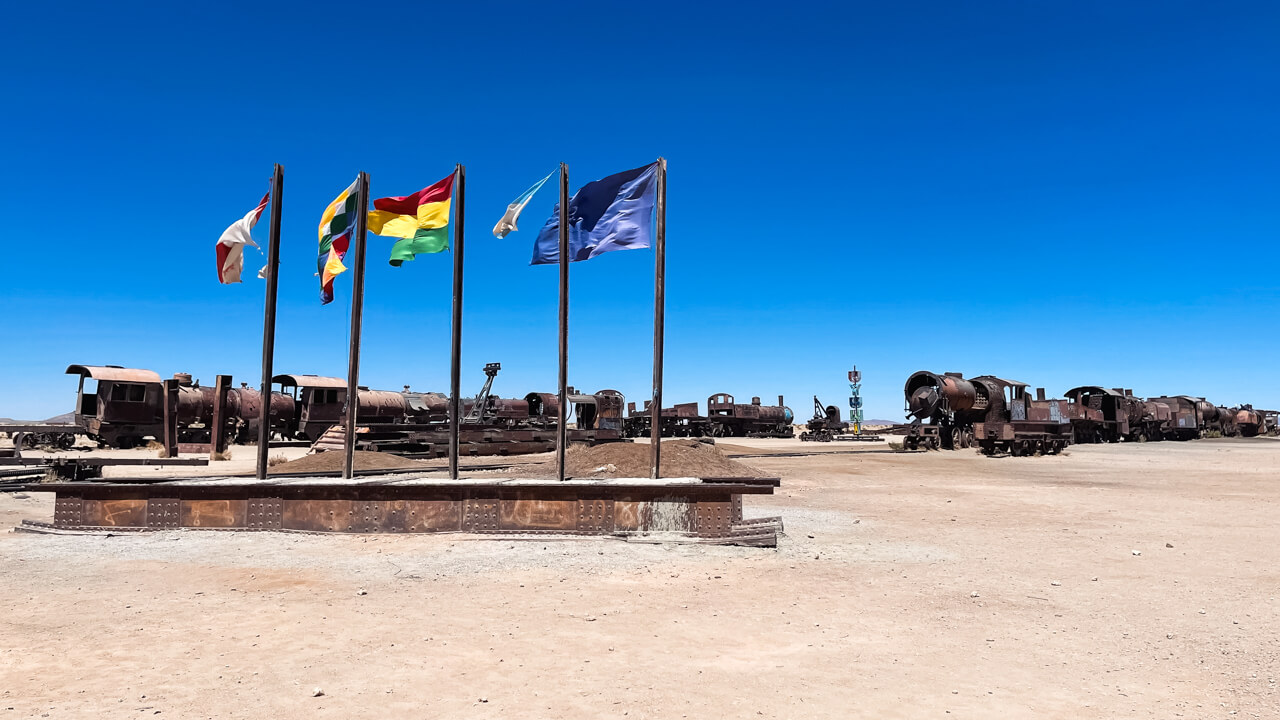 Train Cemetery near Uyuni in Bolivia.