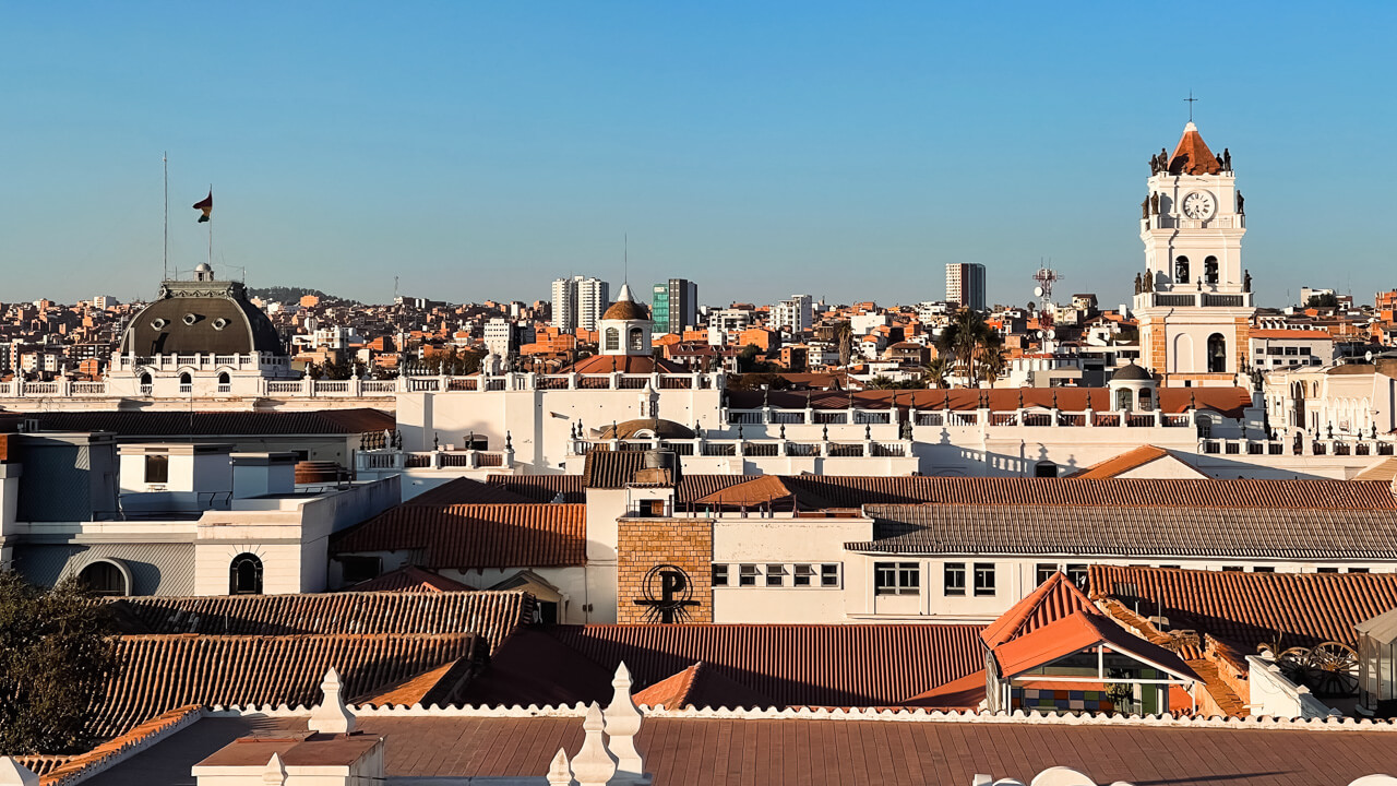 City view of Sucre, Bolivia.