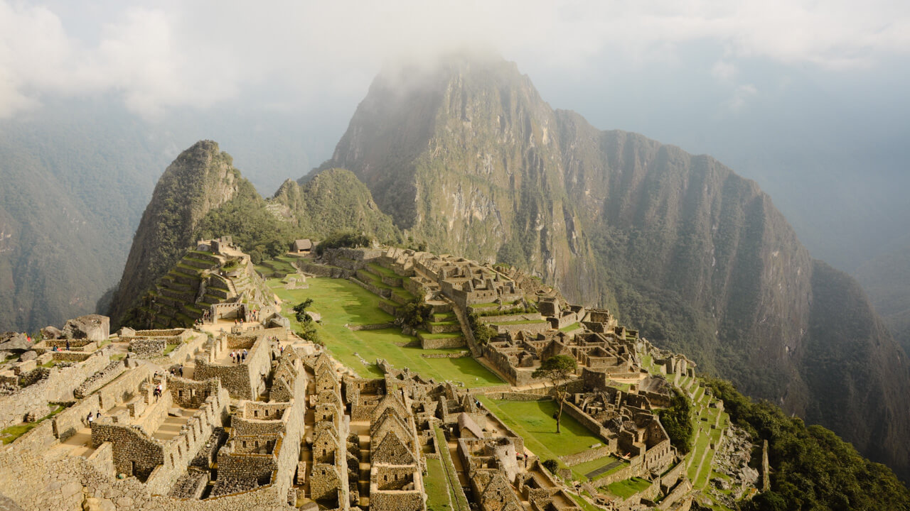 Machu Picchu in the morning light.