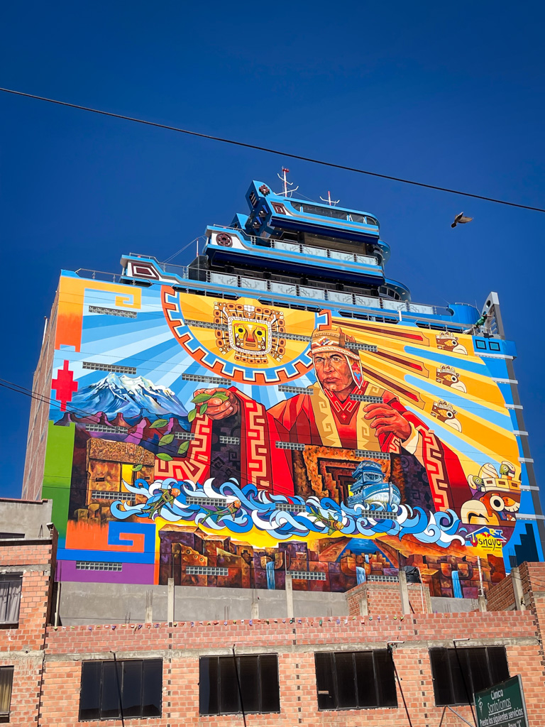 Titanic themed Cholet, with traditional art on the building front.