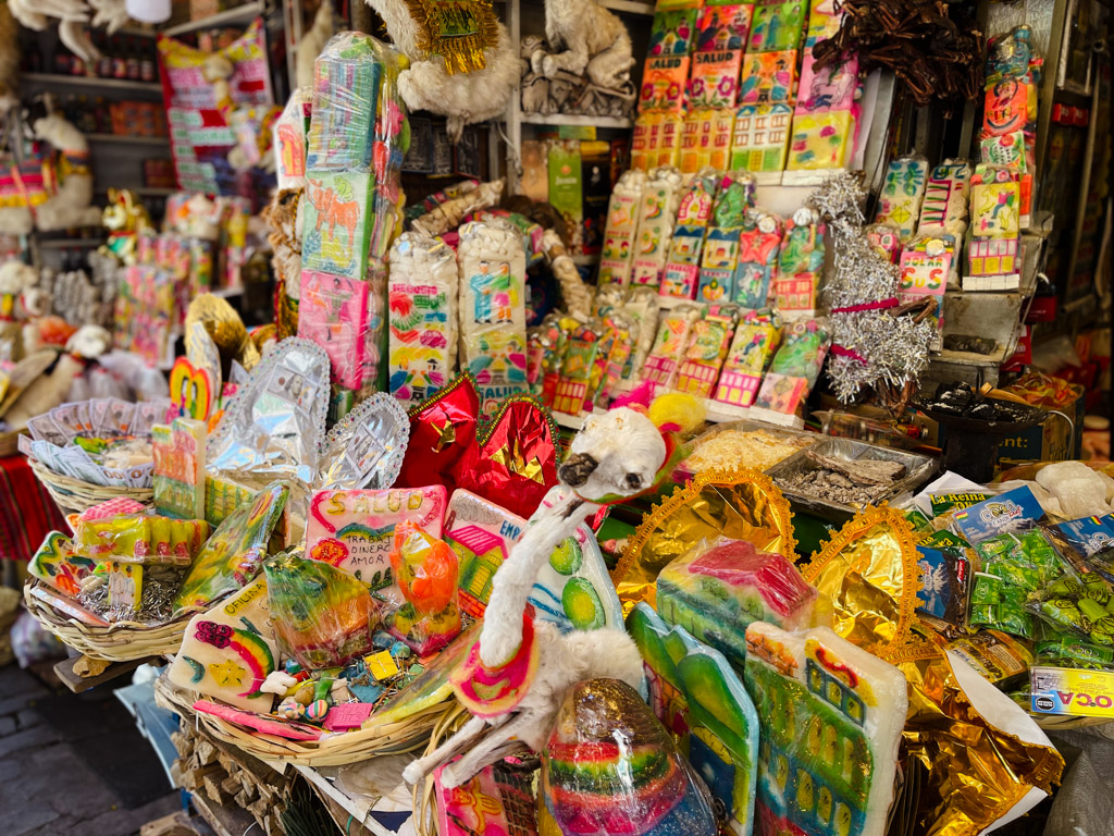 Witches' Market in La Paz, Bolivia.