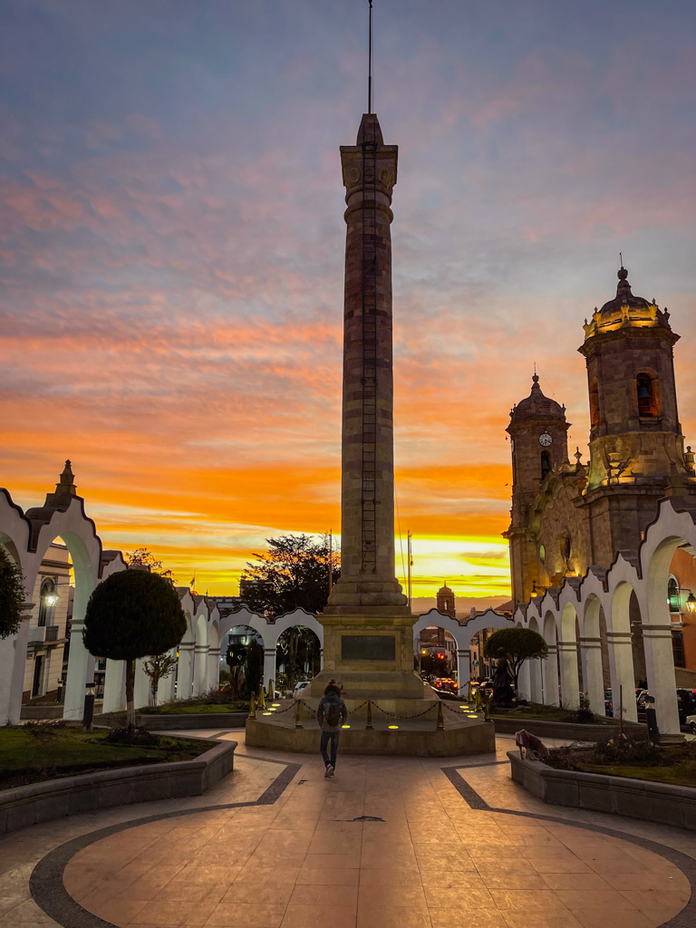 Indranil taking a stroll around the Obelix during sunset hour in Potosi, Bolivia.