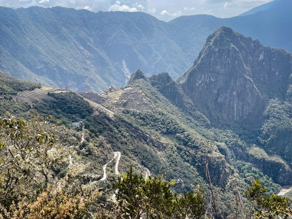 View of Machu Picchu from the hike to Inti Punku Sun Gate.