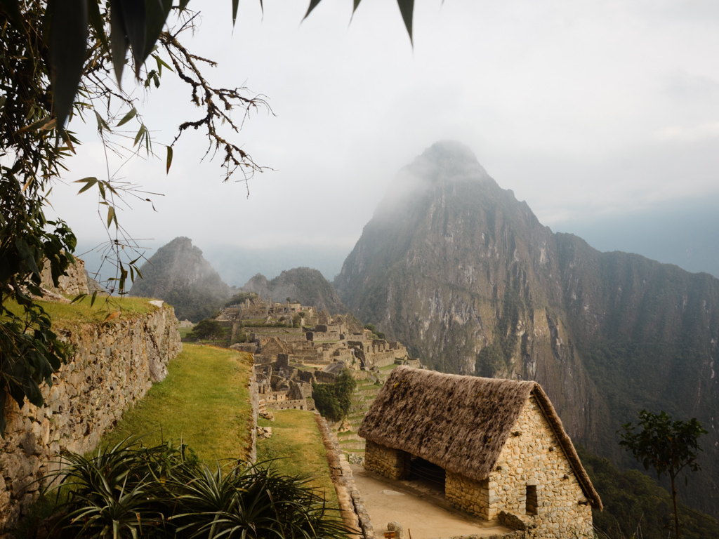 Morning view at Machu Picchu.